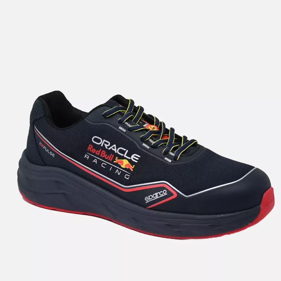 Sparco 07545RBBM, Impulse Milton Safety Shoes, S1PS, Red/Navy Blue, image 1, gallery thumbnail