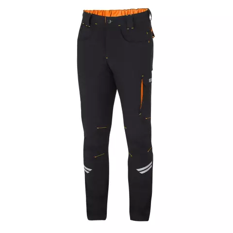 Sparco Kansas Tech Light Trousers, Black/Orange