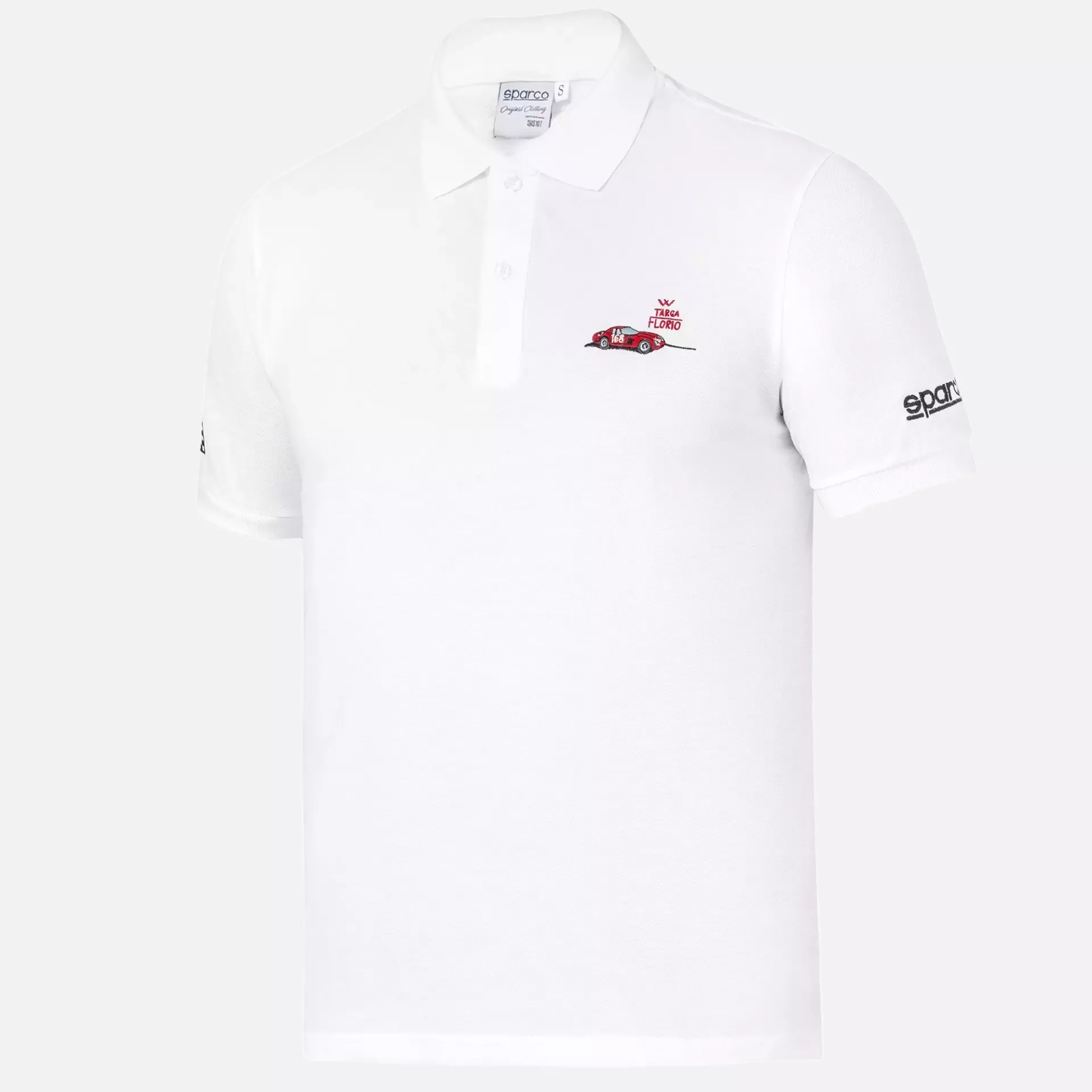 Sparco 013048TF-BI, Targa Florio Poloshirt P2, Weiß, image 1