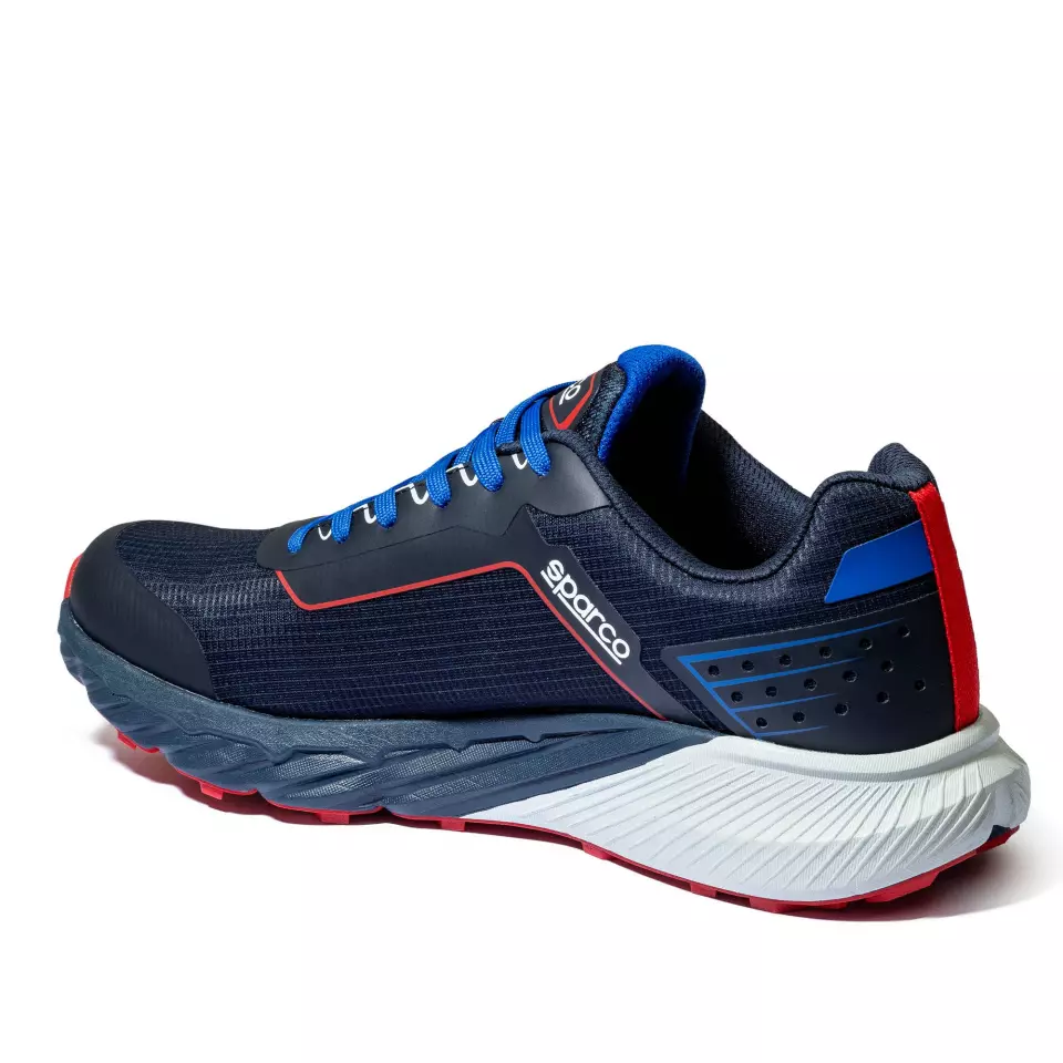 Sparco BTB0007B0-N31, S-Park Safety Shoes O1, Navy Blue/Red, image 2, gallery thumbnail