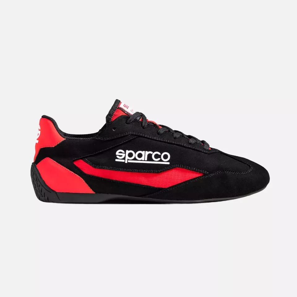 Sparco 0012A7-NRRS, S-DRIVE Driving Shoes, Black/Red, image 1, gallery thumbnail