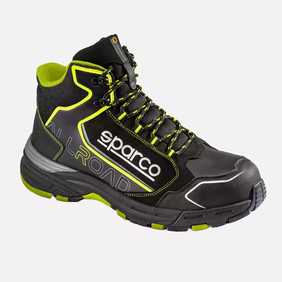 Sparco 07529NRGF, Allroad Motegi Sicherheitsschuhe ESD S3S SR FO HRO, Schwarz/Gelb, image 2, gallery thumbnail