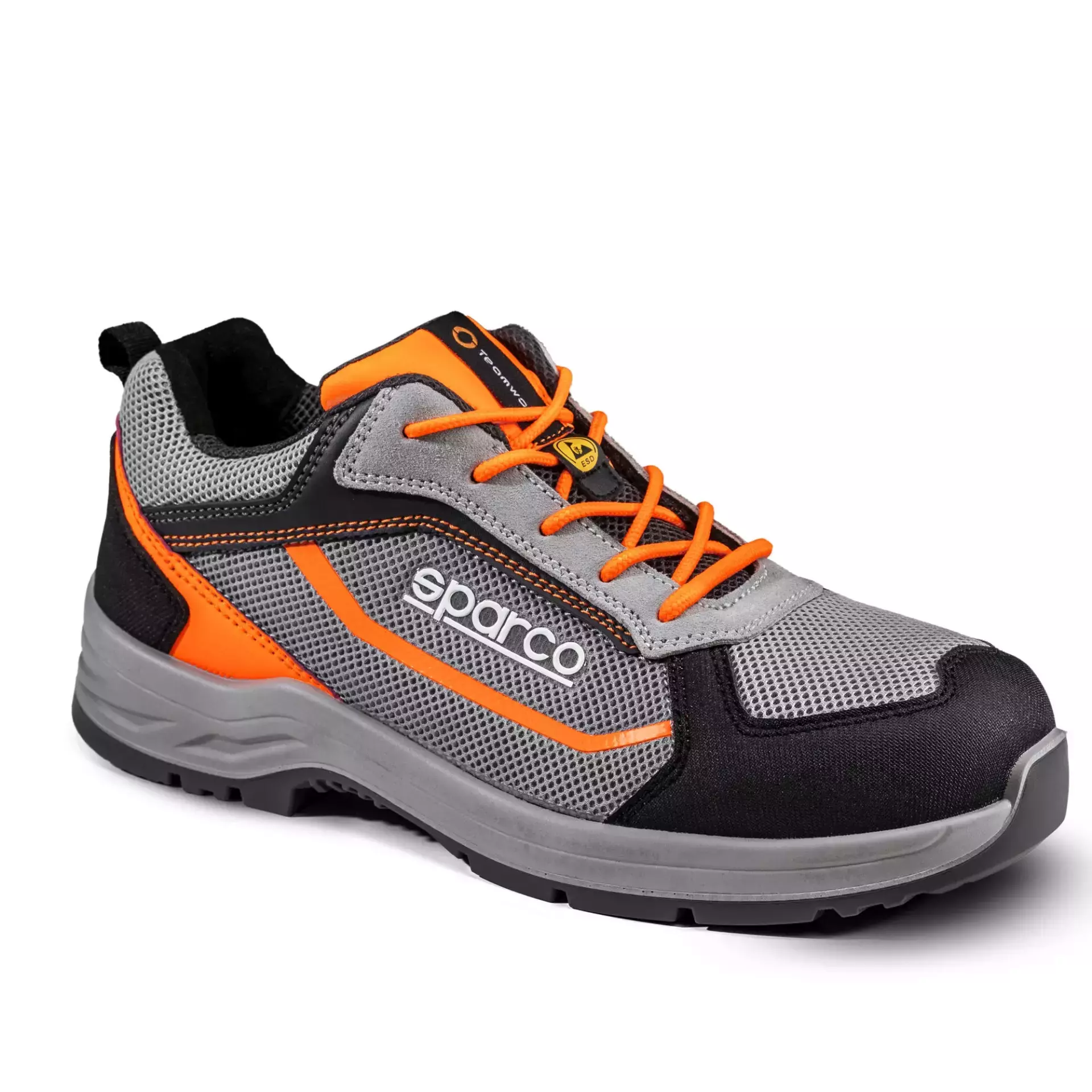 Sparco 07539GRAF, Indy Pato Saftey Shoe, S1P, Gray/Orange, image 4