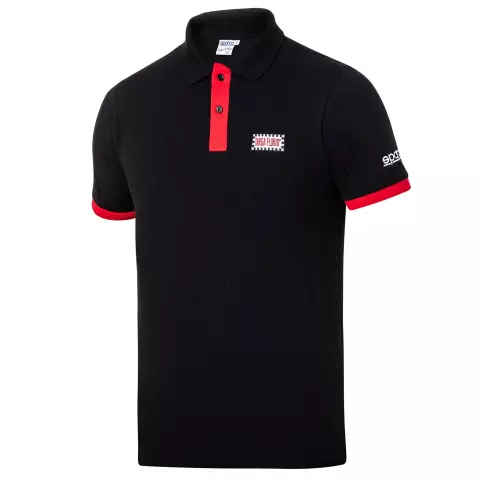 Sparco Targa Florio Polo Shirt, Black/Red
