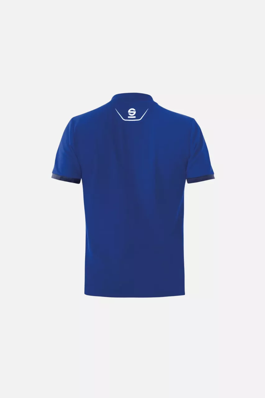Sparco 02407AZ, Portland Tech Stretch Polo, Blue, image 2, gallery thumbnail