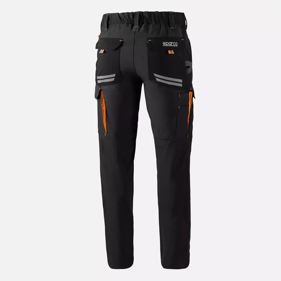 Sparco 02417NRAF, Oregon Tech Hose, Schwarz/Orange, image 2, gallery thumbnail