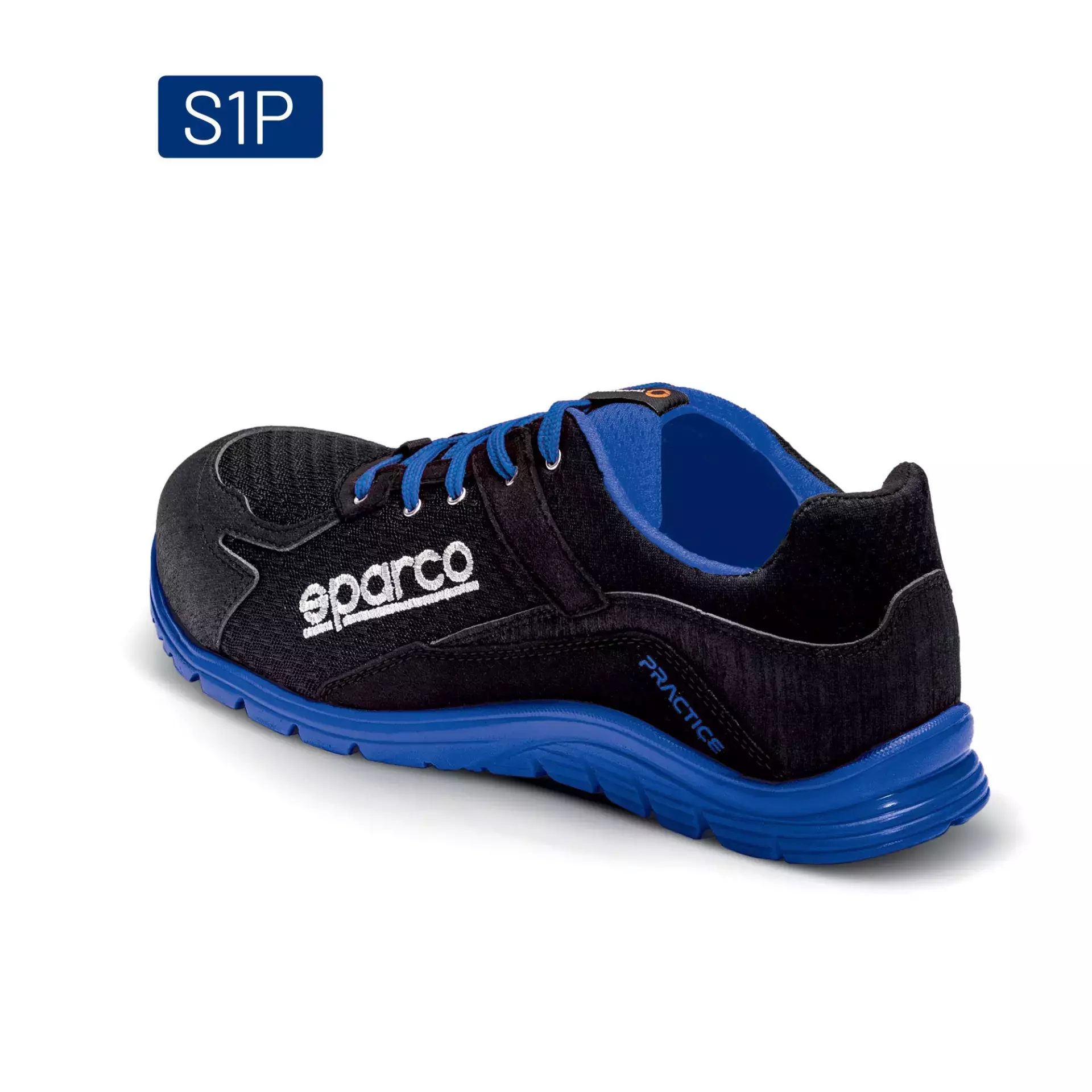 Sparco 07517NRAZ, Practice Nelson Saftey Shoes ESD S1P SRC, Black/Blue, image 2