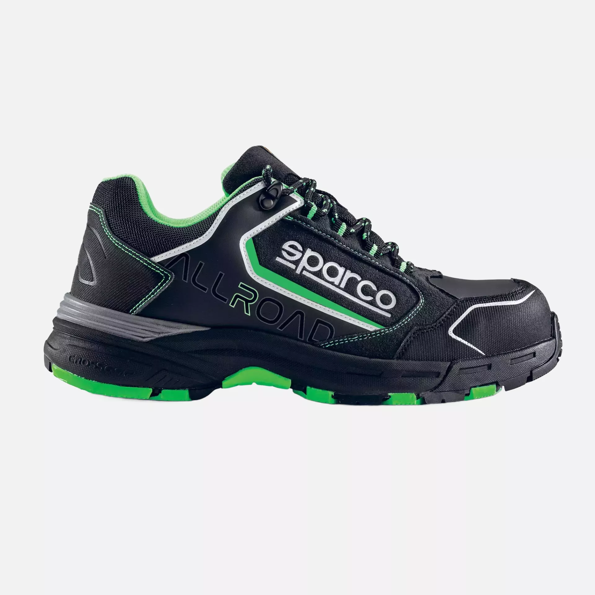 Sparco 07528NRVF, Allroad Baku Sicherheitsschuhe ESD S3S SR FO HRO, Schwarz/Grün, image 3