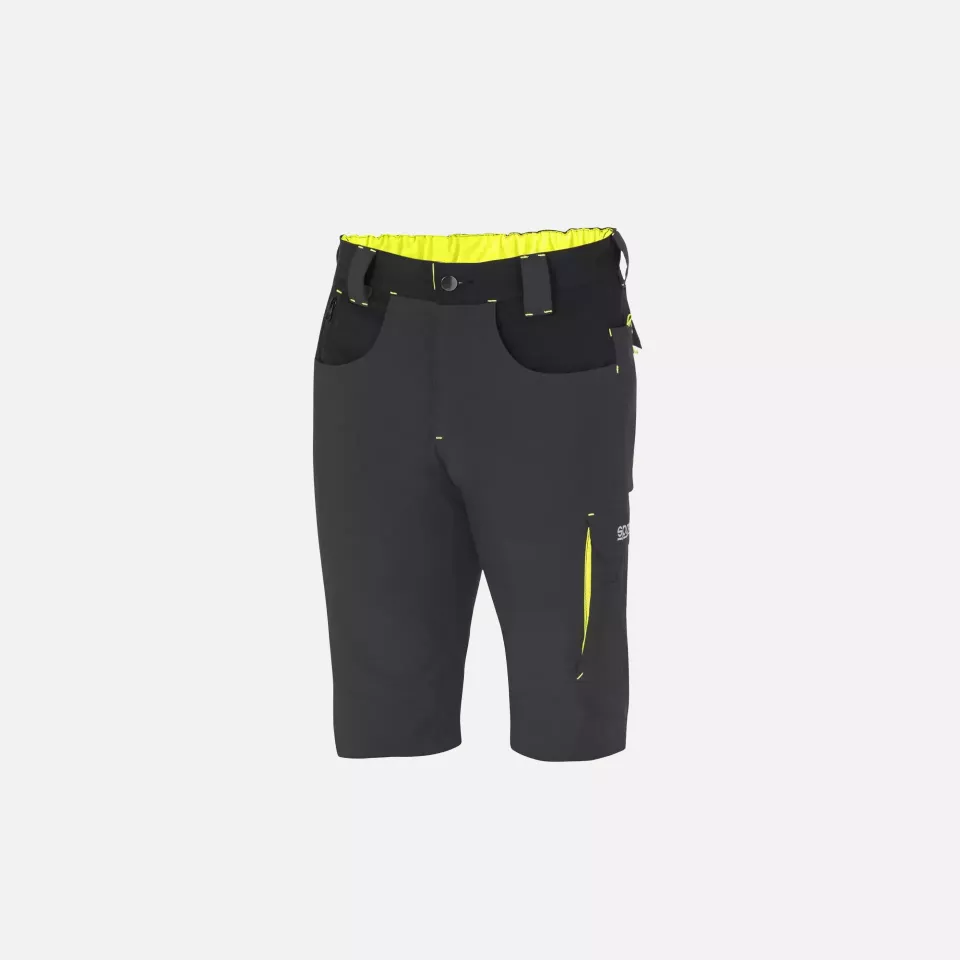 Sparco 02428GSGF, Laredo Tech Light Shorts, Dark Gray/Yellow, image 1, gallery thumbnail