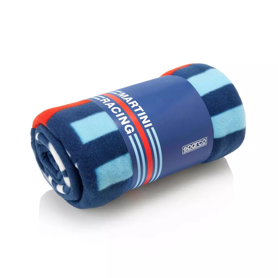Sparco 099147MR, MARTINI-R Plaid Blanket 150x180cm, Navy Blue, image 2, gallery thumbnail