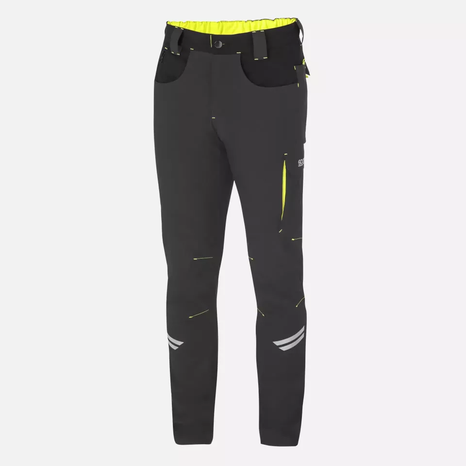 Sparco 02425GSGF, Kansas Tech Leichte Hose, Dunkelgrau/Gelb, image 1, gallery thumbnail