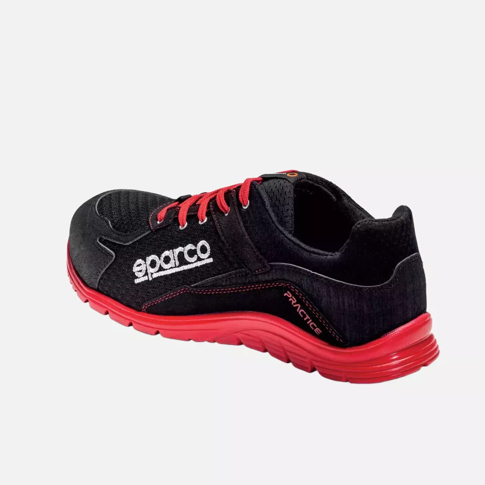 Sparco 07517NRRS, Practice Jacques Safety Shoes ESD S1P SRC, Black/Red, image 3, gallery thumbnail