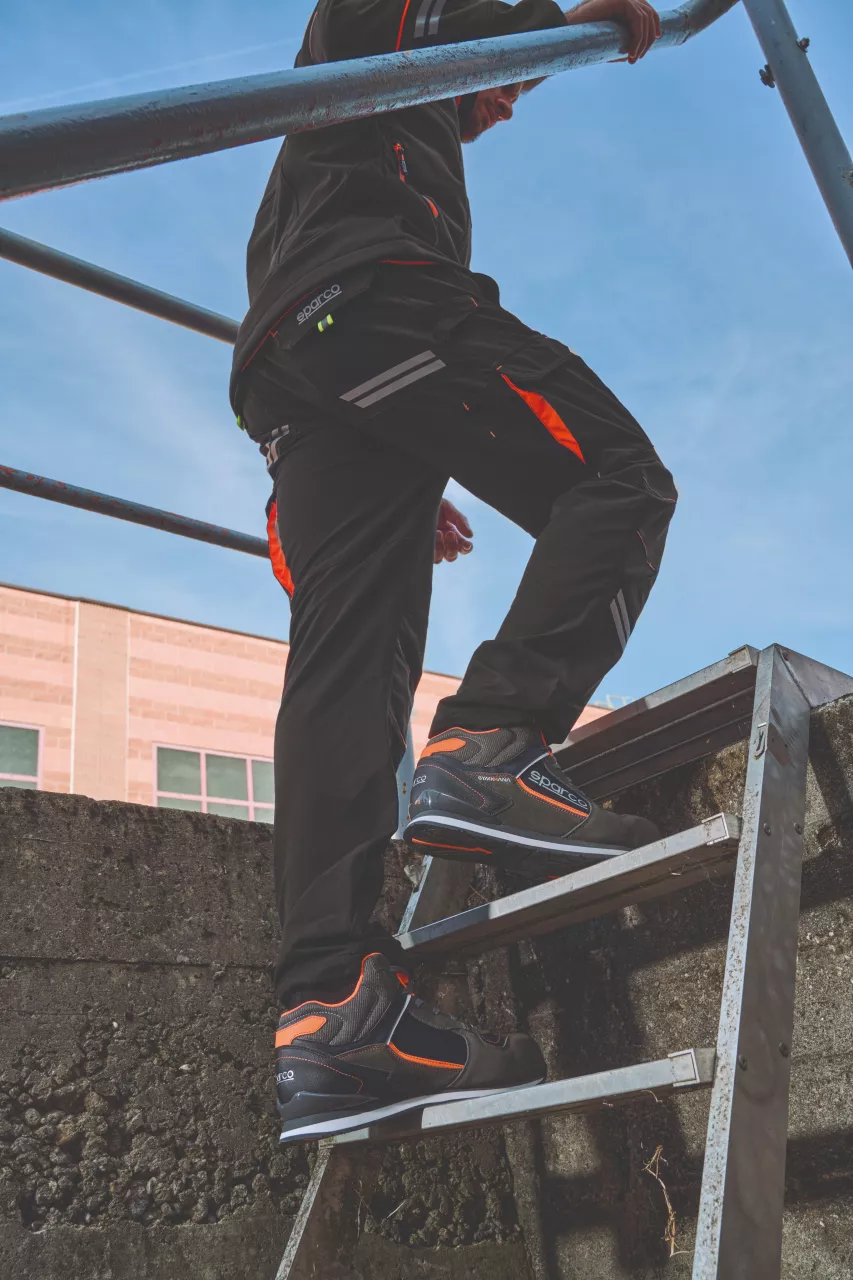 Sparco 07536GSAF, Gymkhana Acropolis Saftey Shoes ESD S3 SRC HRO, Gray/Orange, image 5, gallery thumbnail