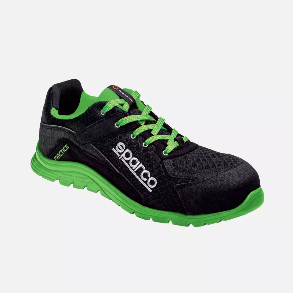 Sparco 07517NRVF, Practice Keke Sicherheitsschuhe ESD S1P SRC, Schwarz/Grün, image 2, gallery thumbnail