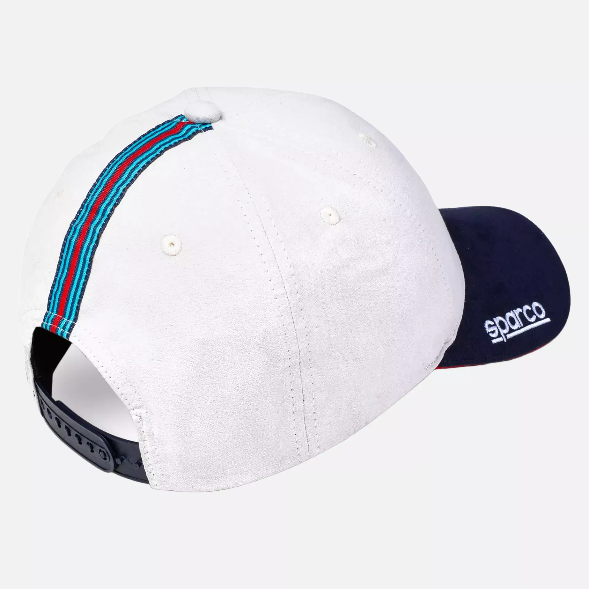 Sparco 01341MRBI, Martini-R Cap Side Logo, White/Blue, image 2