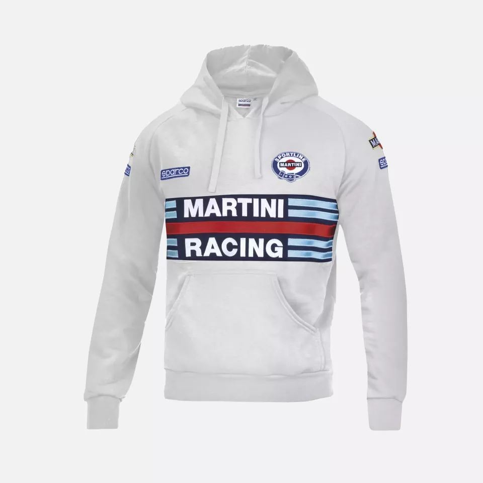 Sparco 01279MR-GR, Martini Racing Kapuzenpullover, Grau, image 1, gallery thumbnail