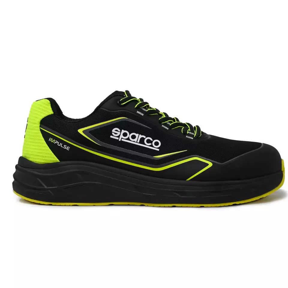 Sparco 07545NRGF, Impulse Luton Safety Shoes ESD S1PS SR FO HRO, Black/Yellow, image 2, gallery thumbnail