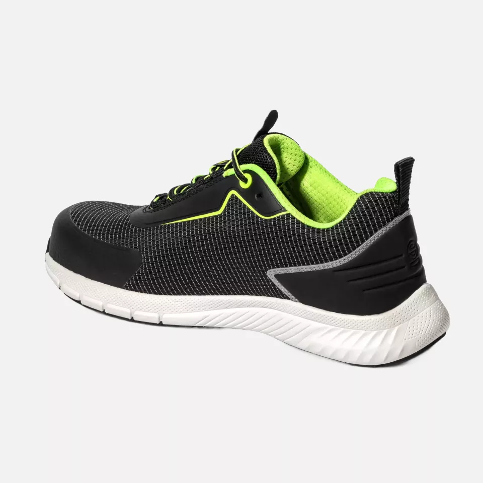 Sparco BTB0002B0-K35, Traction Safety Shoes S1PS, Black/White/Lime, image 2, gallery thumbnail