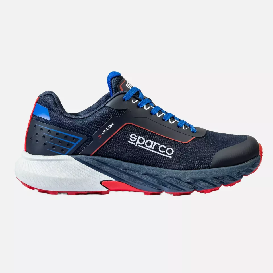 Sparco BTB0007B0-N31, S-Park Safety Shoes O1, Navy Blue/Red, image 3, gallery thumbnail