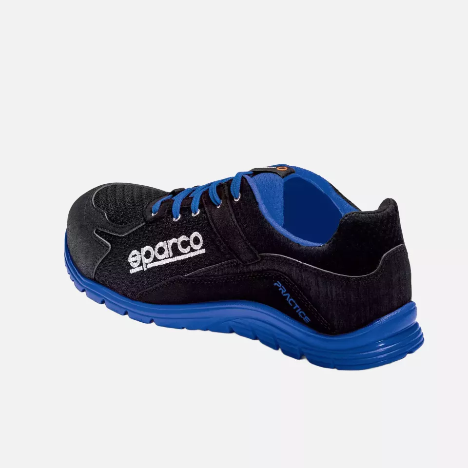 Sparco 07517NRAZ, Practice Nelson Saftey Shoes ESD S1P SRC, Black/Blue, image 2, gallery thumbnail