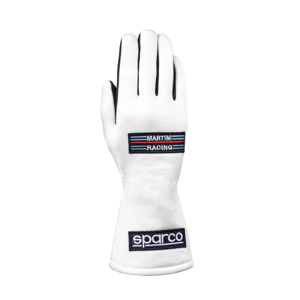 Sparco 001366MR-BI, Land Classic Racing Gloves Martini Racing, White/Black, image 1, gallery thumbnail