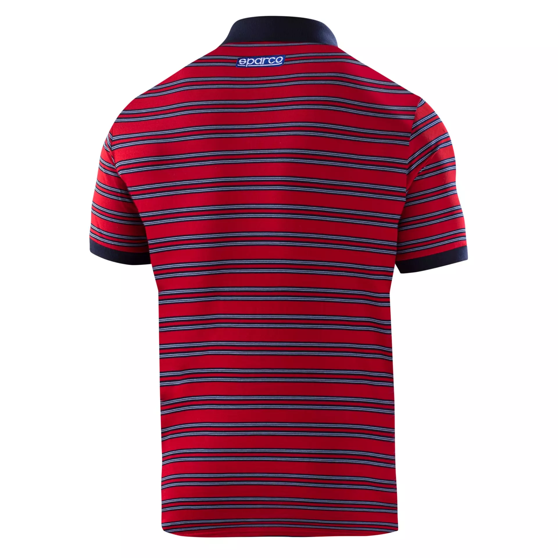 Sparco 01396MR-RS, Sportline Martini Racing Replica Polo Shirt with Stripes, Red/Navy, image 2