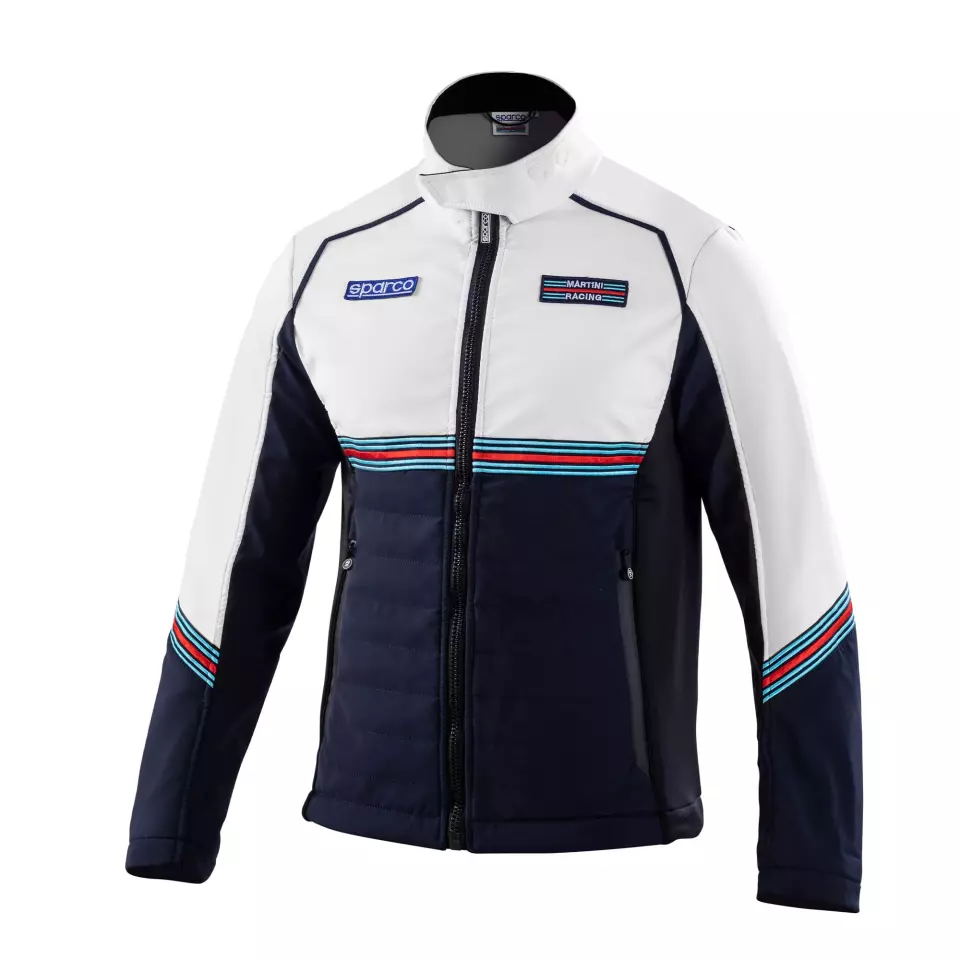 Sparco 01363MR-BMBI, MARTINI-R Softshell Jacket, Navy/White, image 1, gallery thumbnail