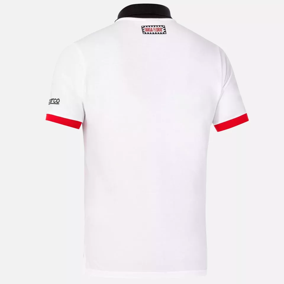 Sparco 013040TF-BIRS, Targa Florio Poloshirt, Weiß/Rot, image 2, gallery thumbnail