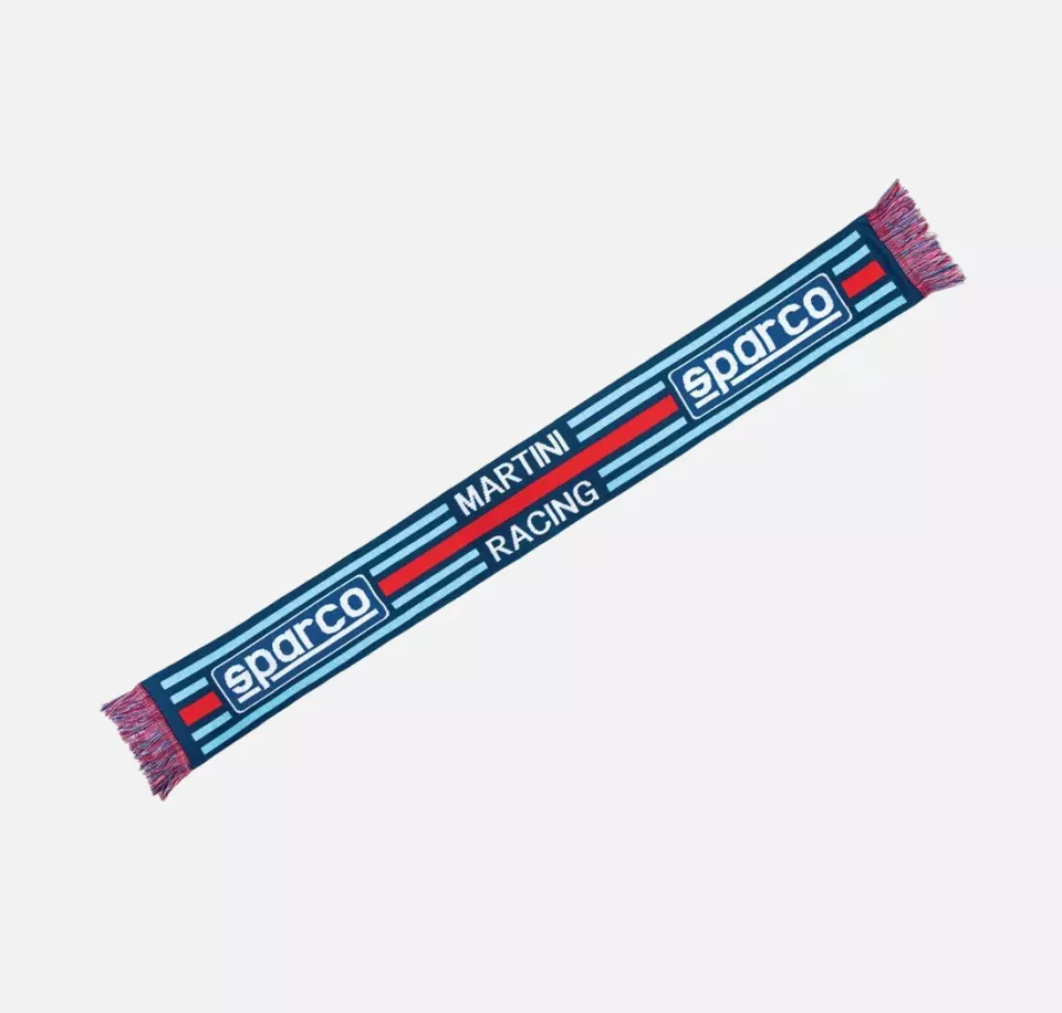 Sparco 099094MRAZ, Martini Racing Scarf, Blue, image 2, gallery thumbnail