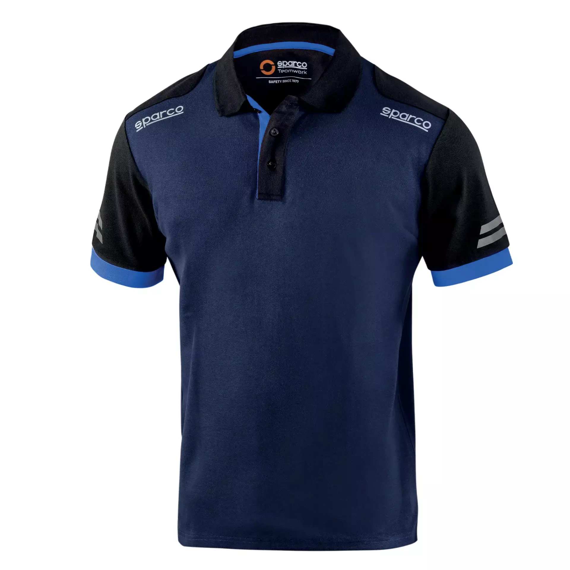 Sparco 02415BMAZ, Toledo Tech Polo, Navy Blue/Blue, image 1