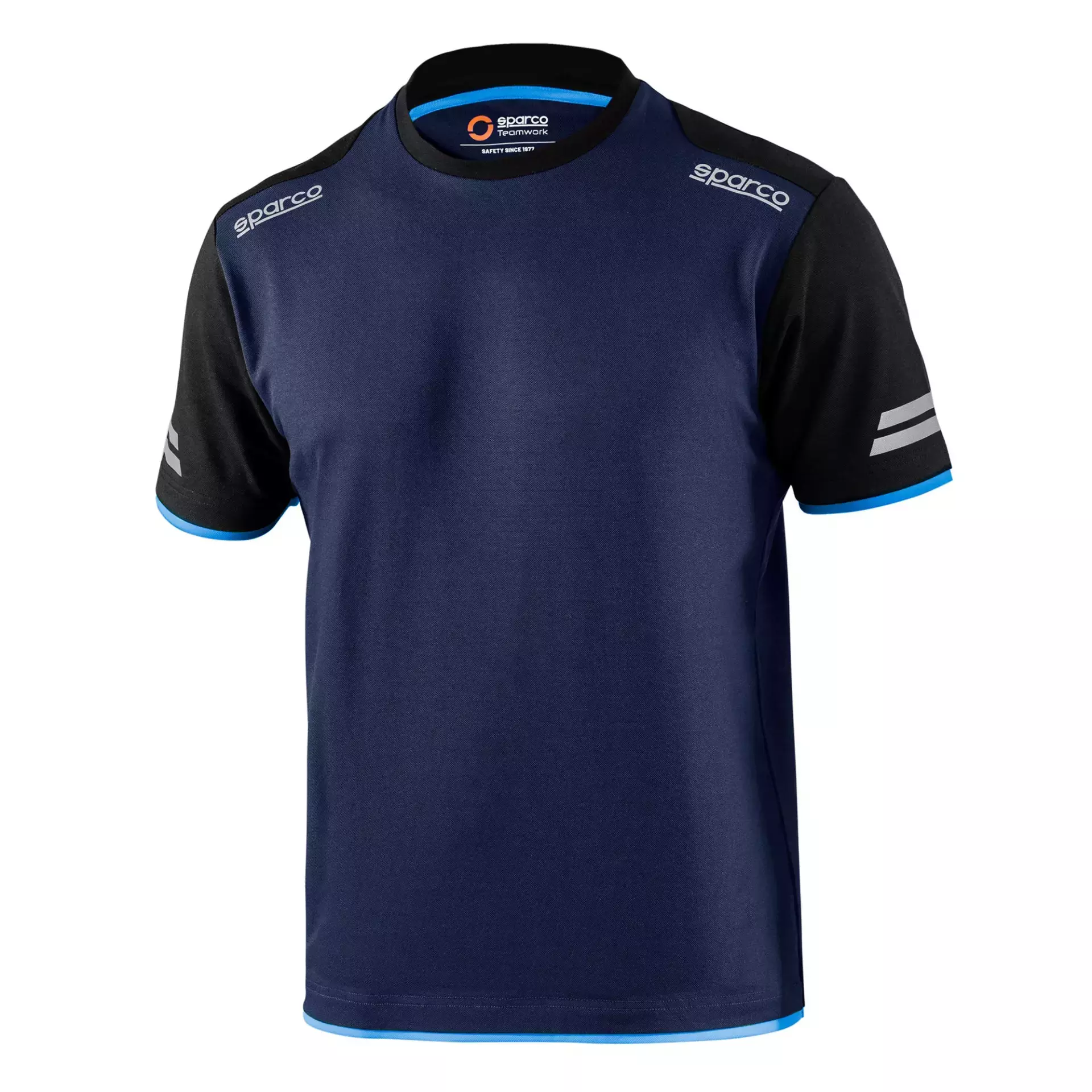 Sparco 02416BMAZ, Tucson Tech T-Shirt, Navy Blue/Blue, image 1