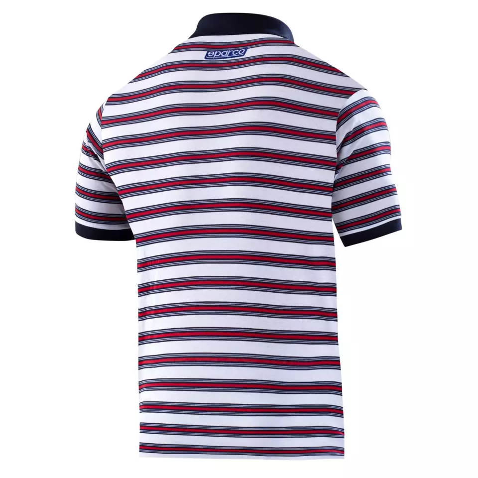 Sparco 01396MR-BI, Sportline Martini Racing Replica Polo Shirt, White/Red/Navy, image 2, gallery thumbnail