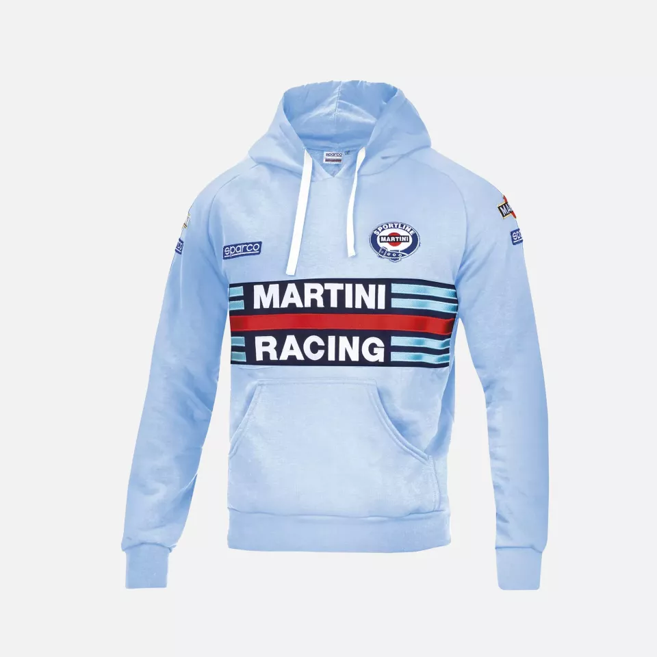 Sparco 01279MR-CE, Martini Racing Hoodie CE, Celestial, image 1, gallery thumbnail