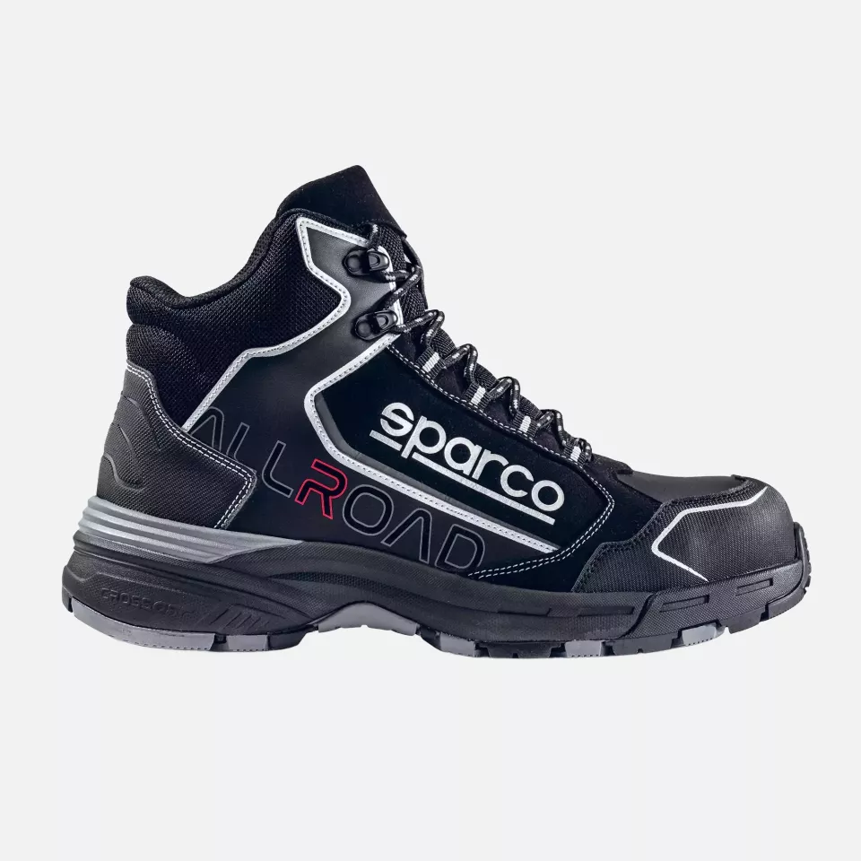Sparco 07529NRNR, Allroad Okayama Saftey Shoes ESD S3S SR FO HRO, Black, image 3, gallery thumbnail