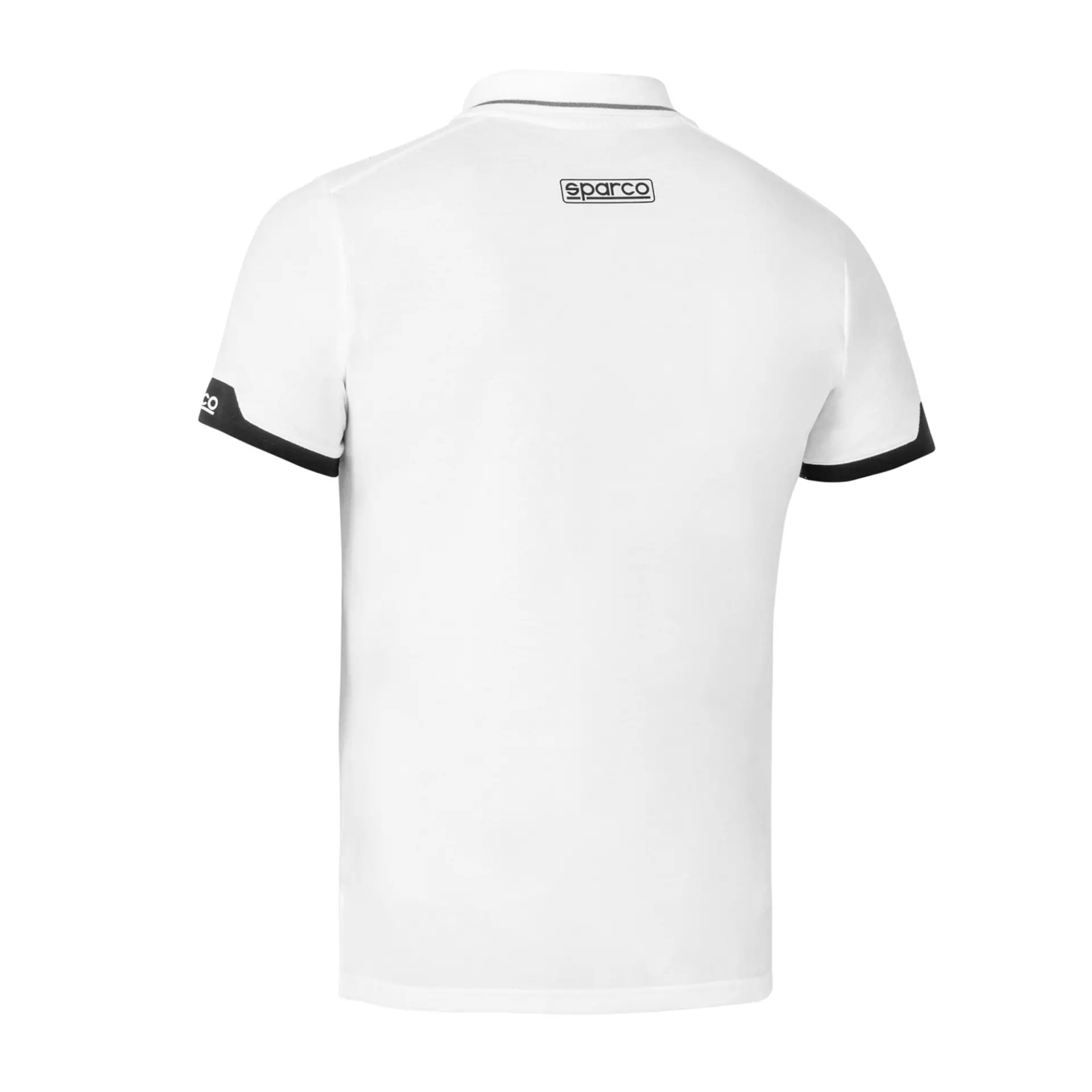 Sparco 013036-BI, MY2024 Zip Polo Shirt, White, image 2