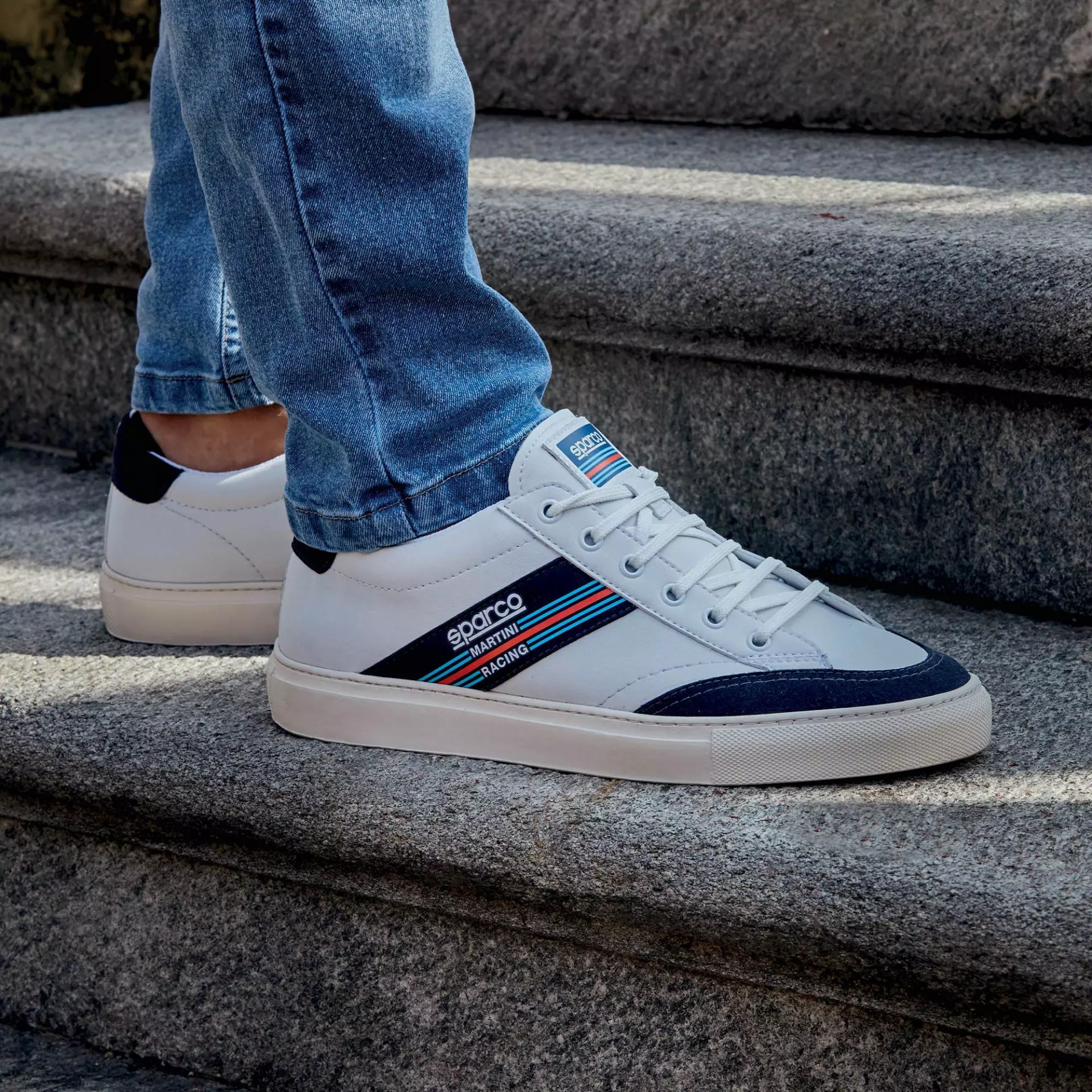 Sparco 0012B3MR-BIBM, S-TIME MARTINI-R Schuhe, Weiß/Blau, image 5