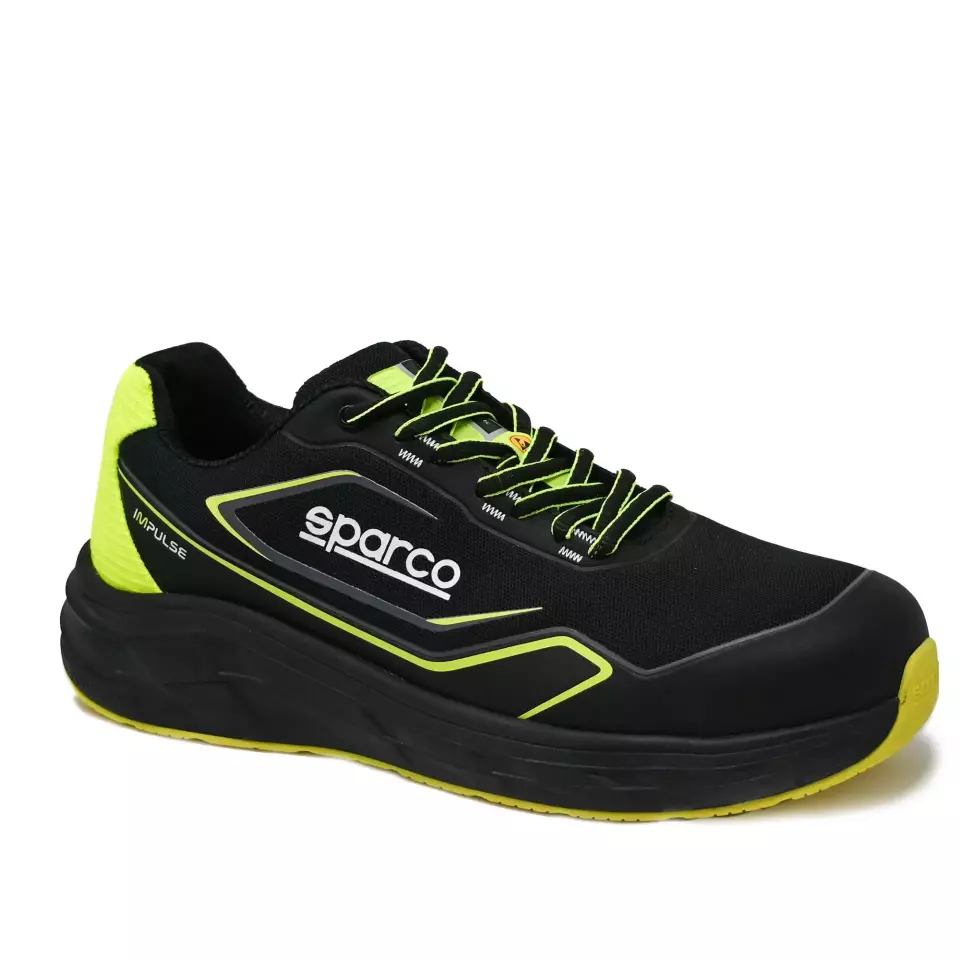 Sparco 07545NRGF, Impulse Luton Safety Shoes ESD S1PS SR FO HRO, Black/Yellow, image 1, gallery thumbnail