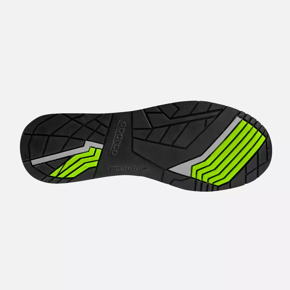 Sparco 07527VSLI, Gymkhana SEB Saftey Shoes S1P SRC, Dark Green/Lime, image 2, gallery thumbnail