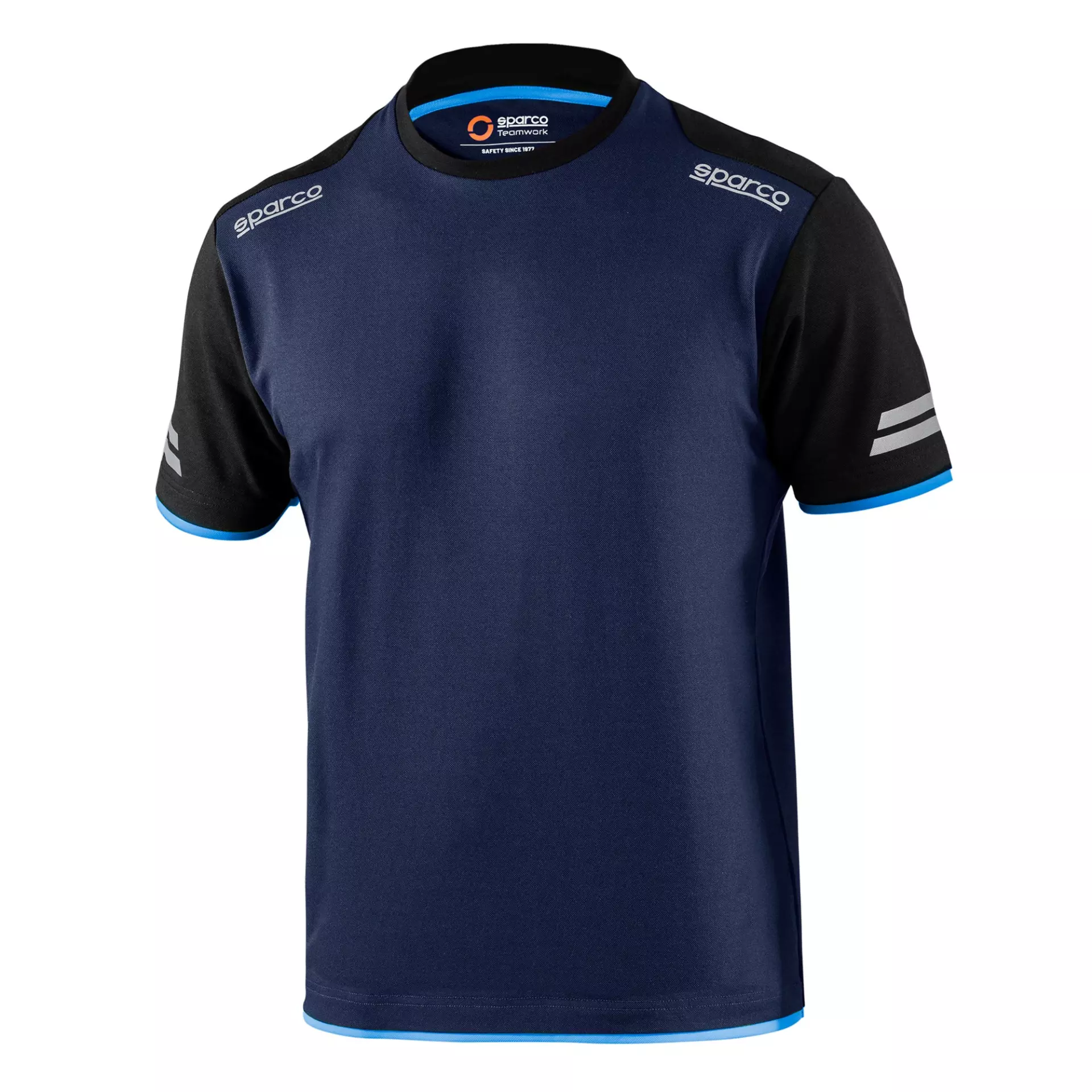 Sparco 02416BMAZ, Tucson Tech T-Shirt, Navy Blue/Blue, image 1