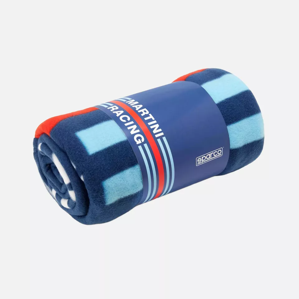 Sparco 099147MR, MARTINI-R Plaid Blanket 150x180cm, Navy Blue, image 2, gallery thumbnail