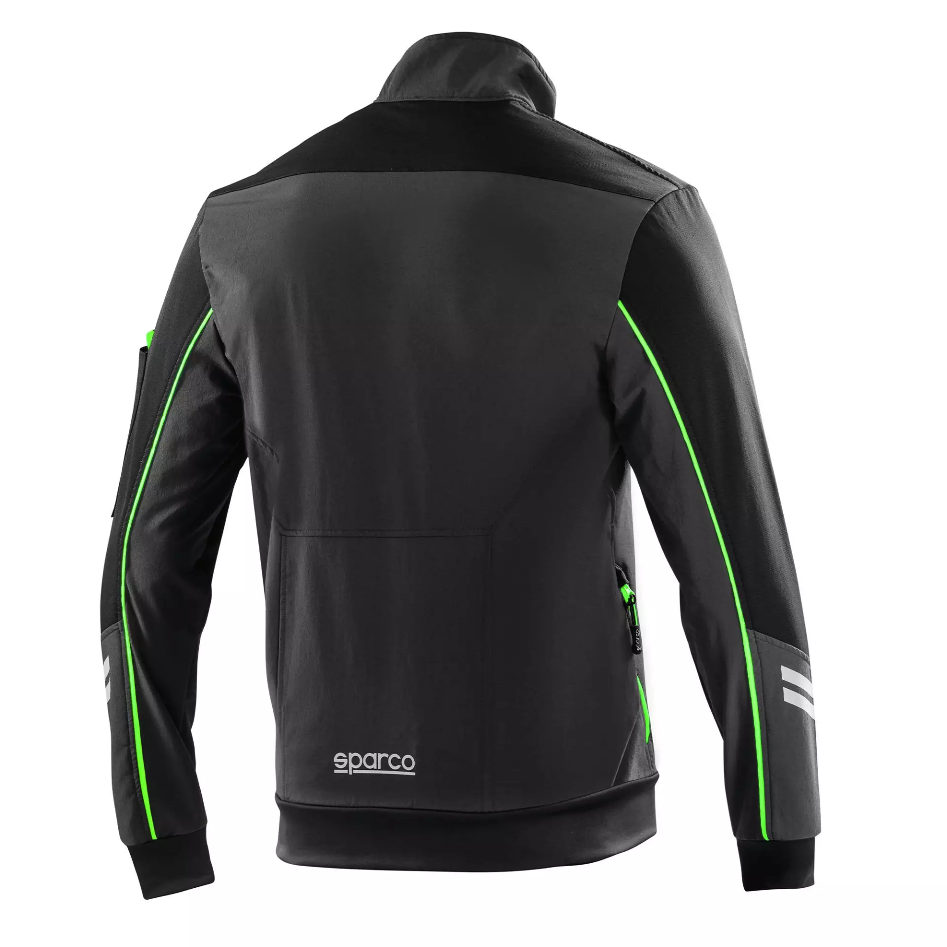 Sparco 02413-GSVF, Austin Tech Light-Shell Jacket, Grey/Green, image 2