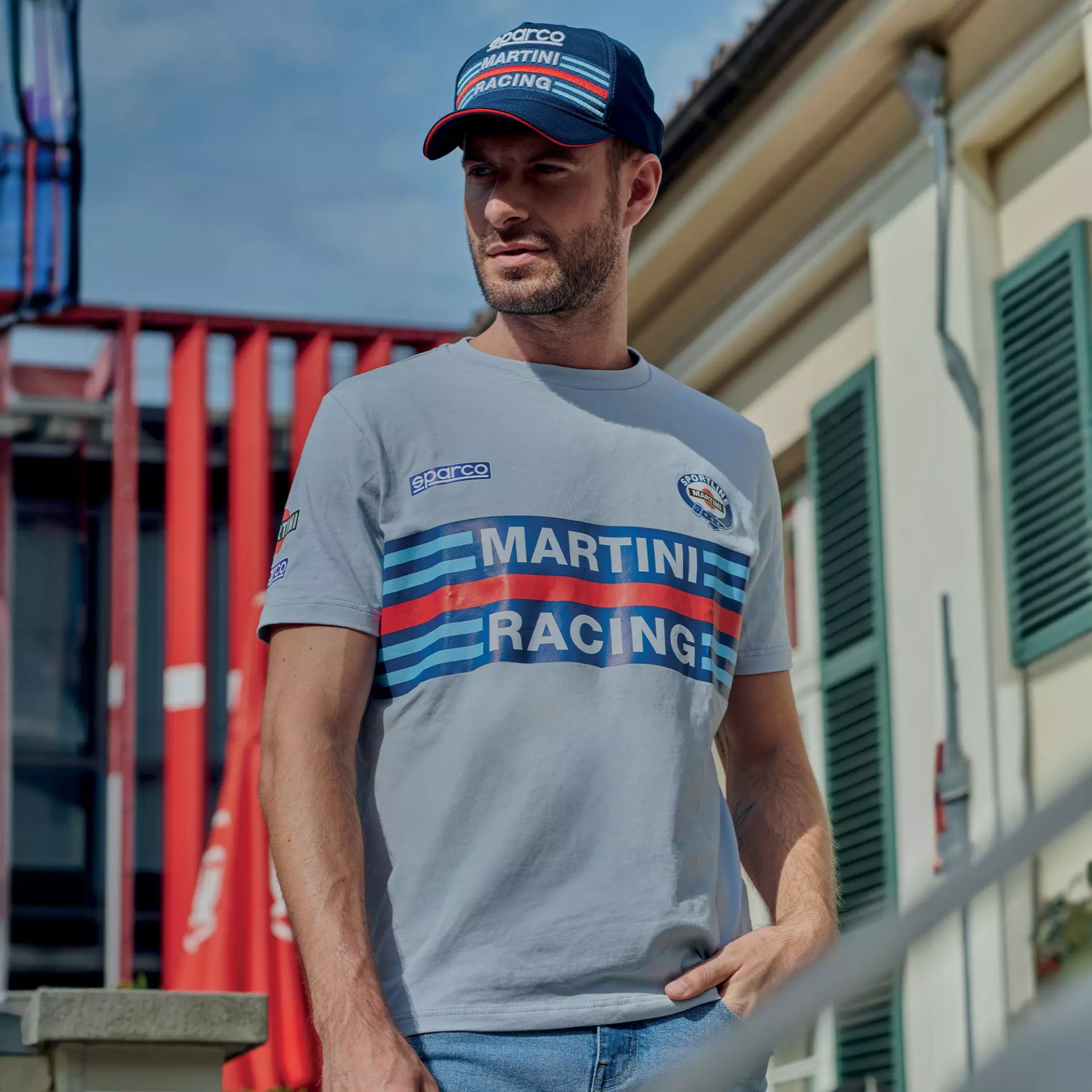 Sparco 01274MR-GR, Martini Racing T-Shirt, Grey, image 2