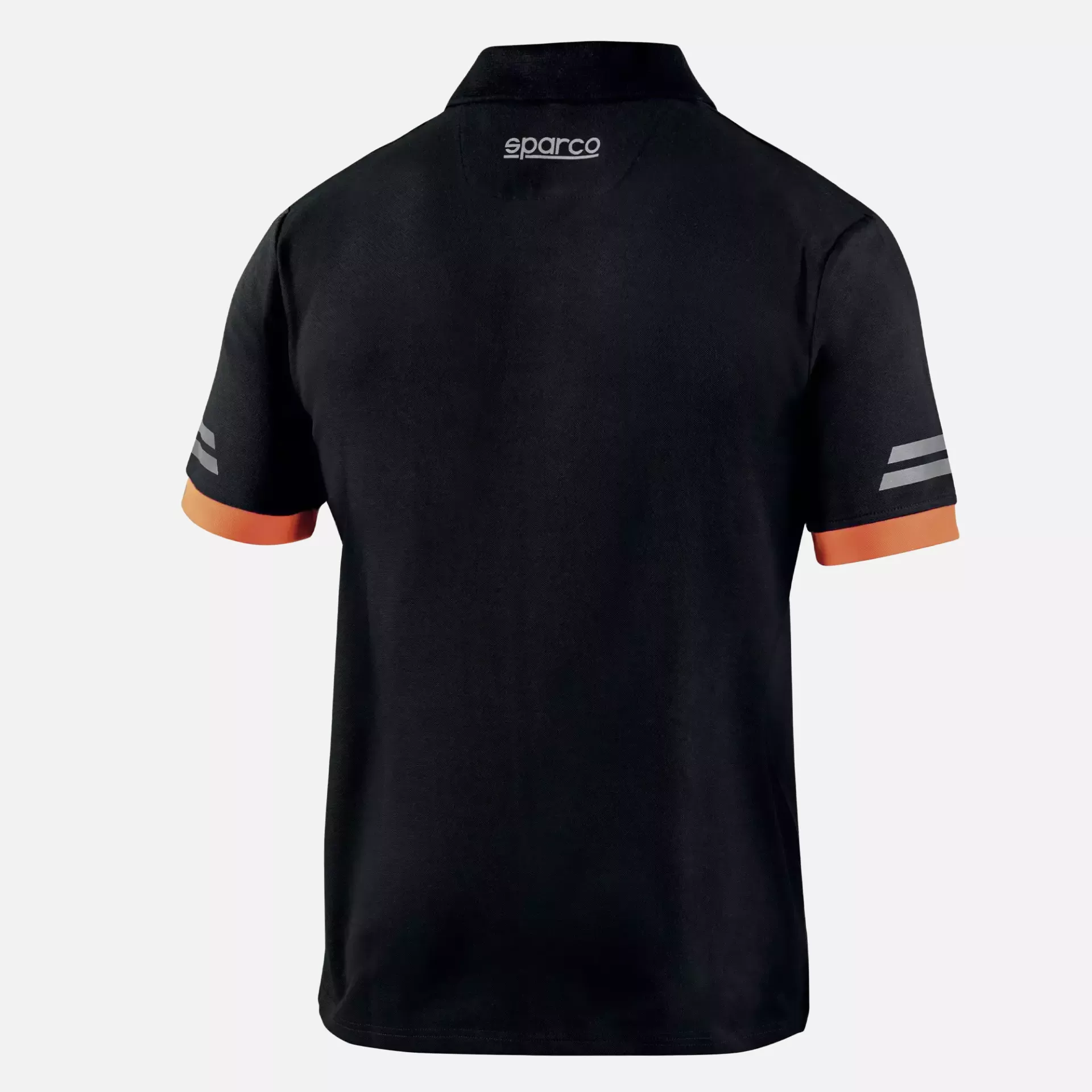 Sparco 02415NRAF, Toledo Tech Polo, Black/Orange, image 2