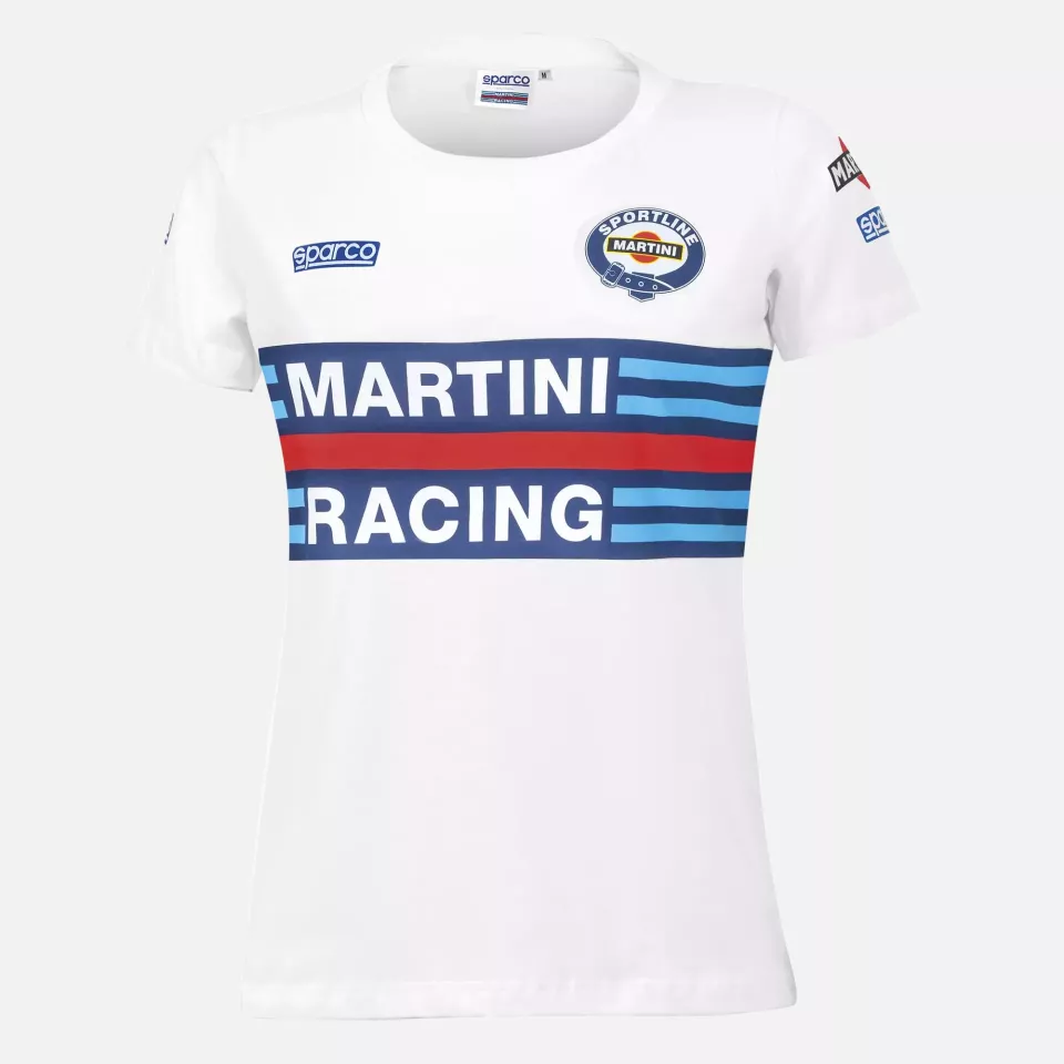 Sparco 01398MR-BI, Martini Racing Damen T-Shirt, Weiß, image 1, gallery thumbnail