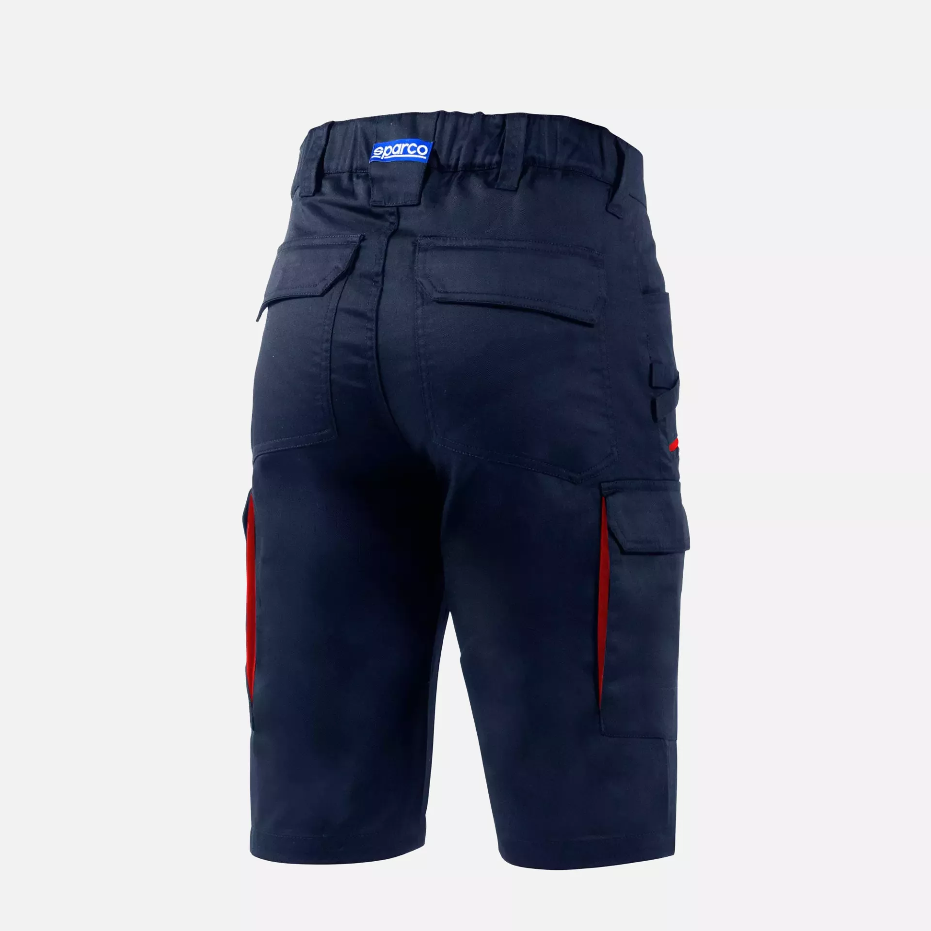 Sparco BTP0002B0-N31, Hawaii Bermuda Shorts, Navy Blue/Red, image 2