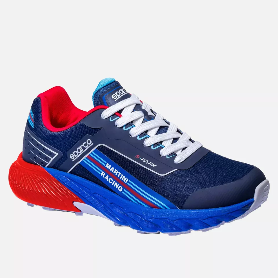 Sparco BTB0008D0-N31, S-PARK Martini Racing Shoes, Sardinia, Navy Blue/Red, image 1, gallery thumbnail
