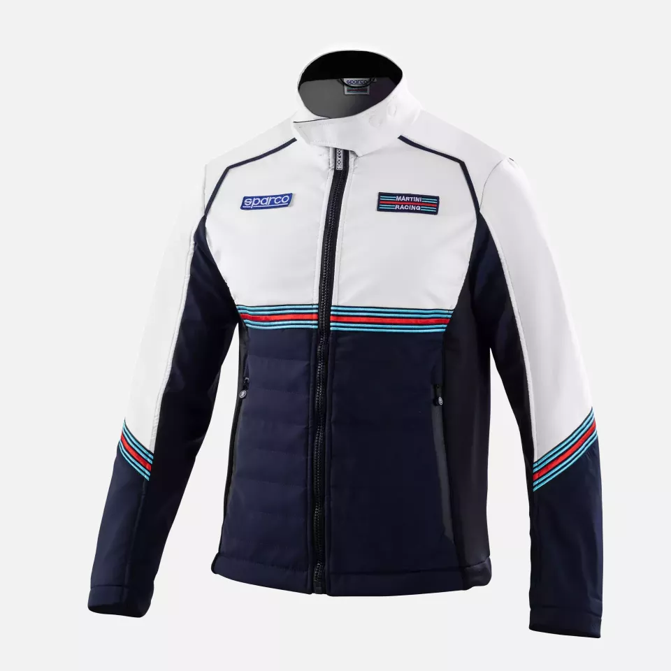 Sparco 01363MR-BMBI, MARTINI-R Softshell Jacket, Navy/White, image 1, gallery thumbnail