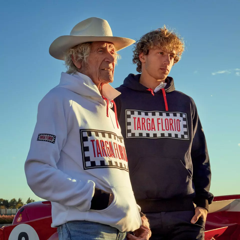 Sparco 013041TF-BM, Targa Florio F1 Hoodie, Navy Blue, image 3, gallery thumbnail