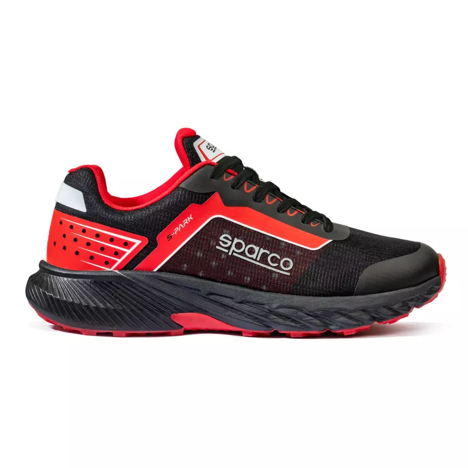 Sparco BTB0007B0-K12, S-Park Safety Shoes O1, Black/Red, image 3, gallery thumbnail