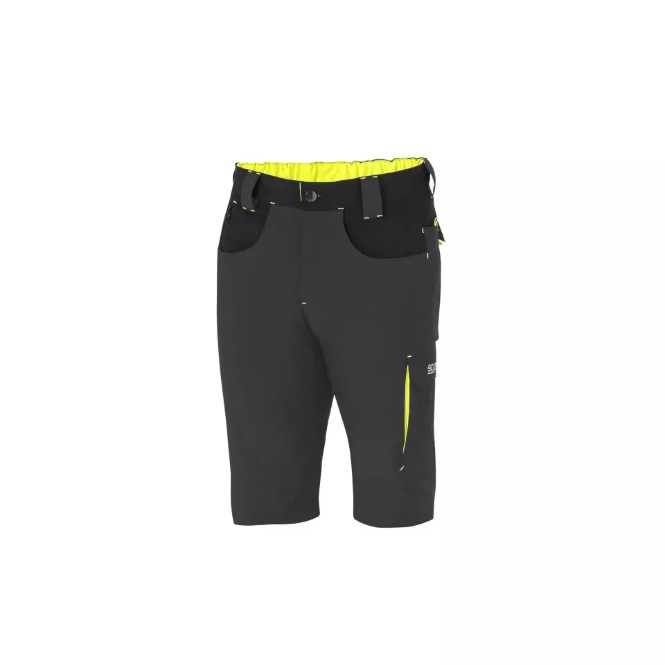 Sparco 02428GSGF, Laredo Tech Light Shorts, Dark Gray/Yellow